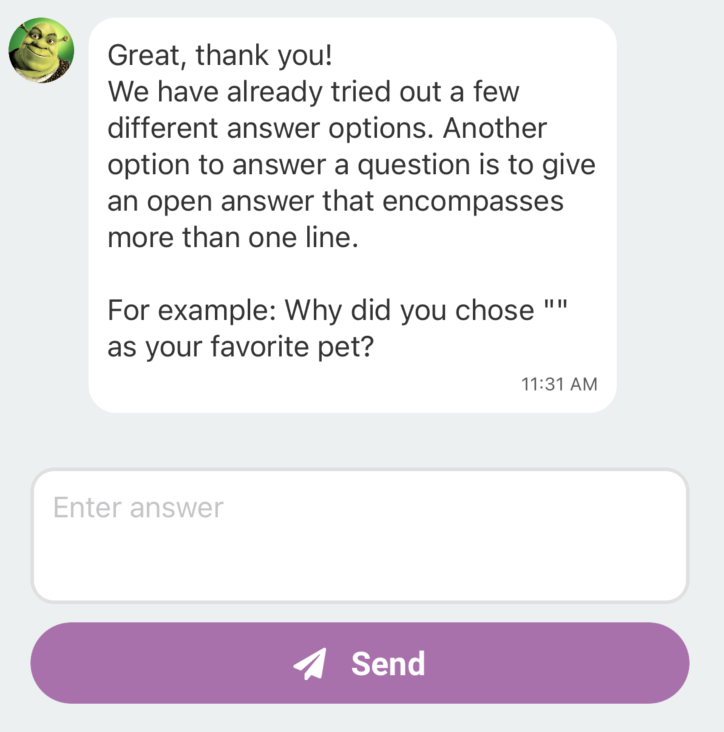 Free Text Multiline